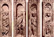 unknow artist, Four reliefs with the trials of Saint Peter